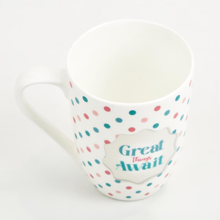 Raisa Bone China Printed Coffee Mug - 350ml