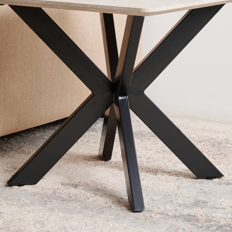 Voxen End Table - Beige