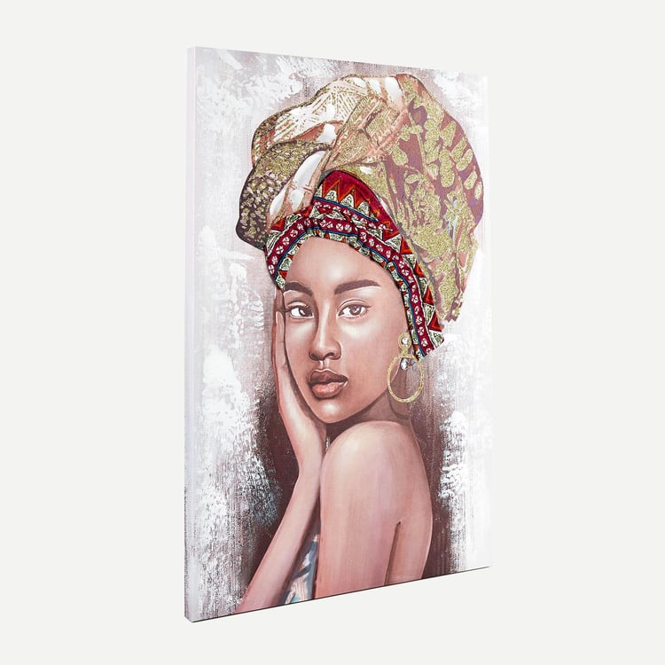 Artistry Canvas African Lady Picture Frame - 50x75cm