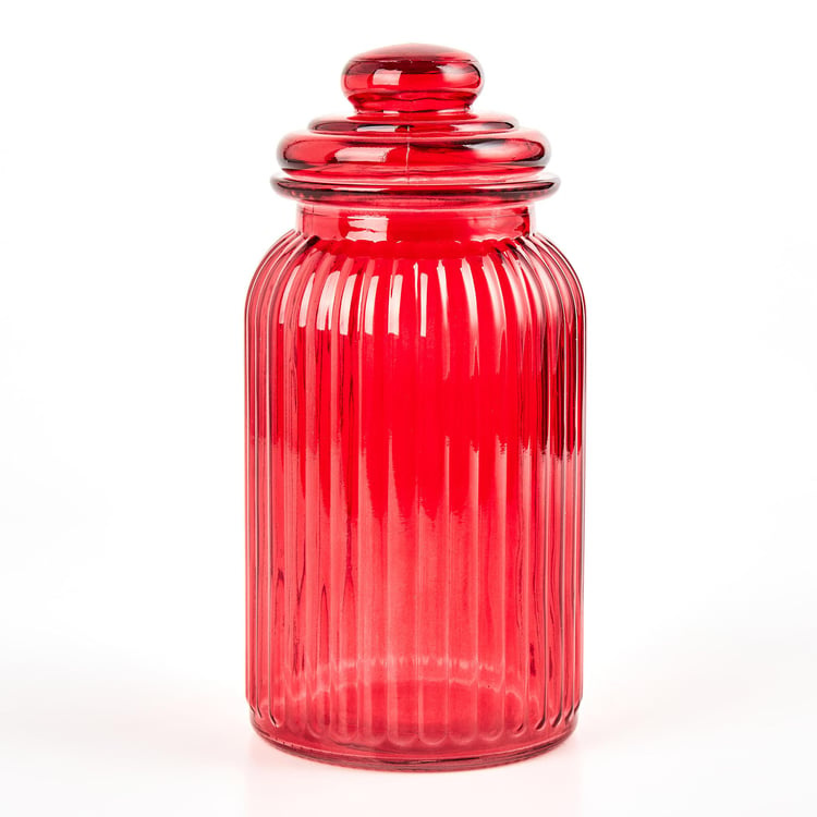 Corsica Medika Set of 4 Glass Storage Jars with Lid - 1.2L