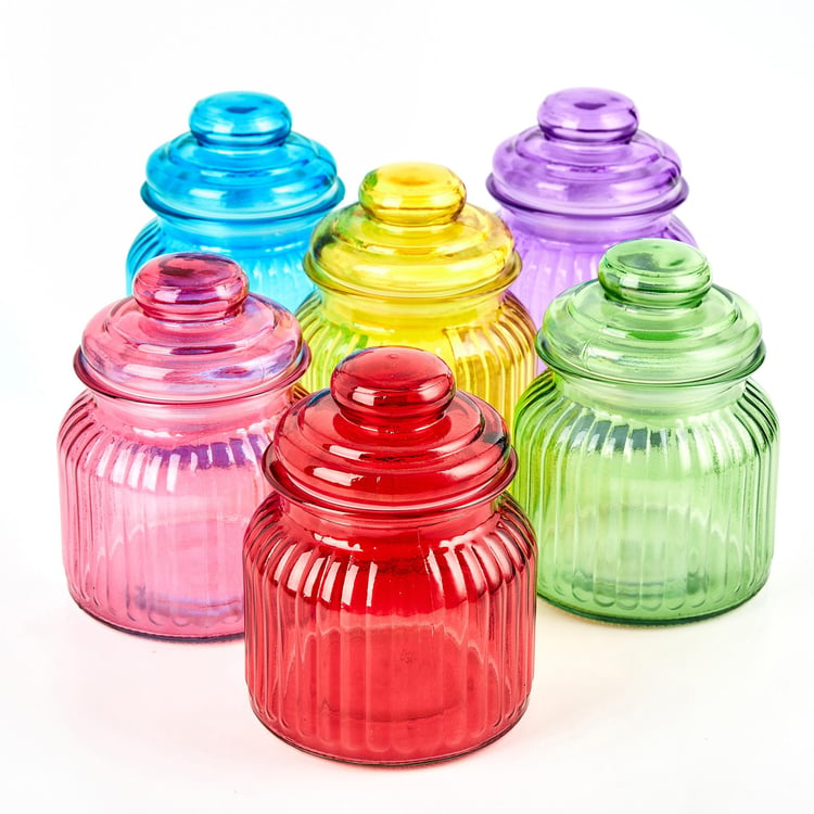 Corsica Medika Set of 6 Glass Jar with Lid - 650ml