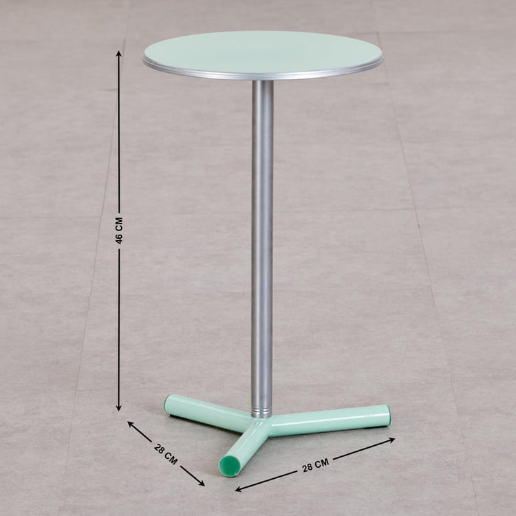 Helios Ziva Metal End Table - Green