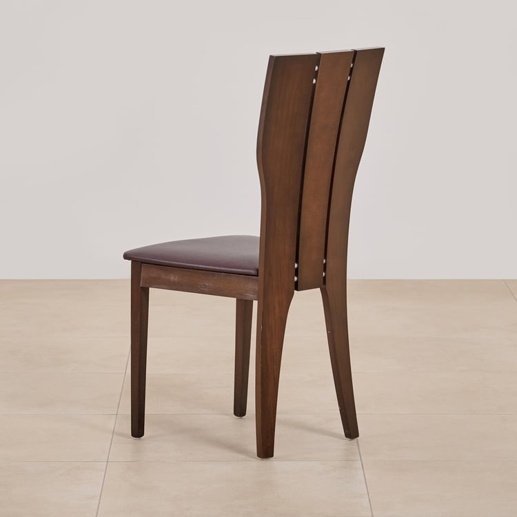 (Refurbished) Spectra Set of 2 Solid Wood Dining Chairs - Brown