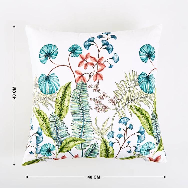 Evan Natura Set of 2 Printed Cushion Covers - 40x40cm