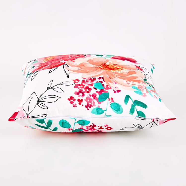 Evan Brook Set of 2 Floral Print Cushion Covers - 40x40cm