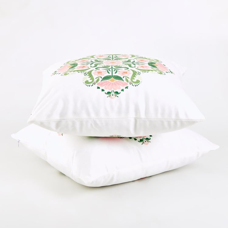 Evan Corrina Set of 2 Printed Cushion Covers - 40x40cm