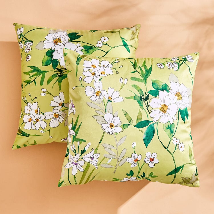 Evan Mayfield Set of 2 Printed Cushion Covers - 40x40cm