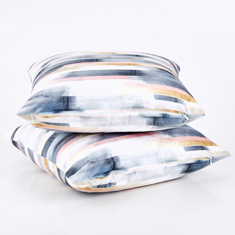 Evan Nora Set of 2 Printed Cushion Covers - 40x40cm