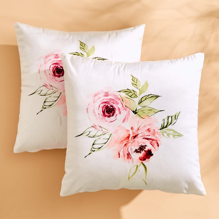 Evan Osiris Set of 2 Printed Cushion Covers - 40x40cm