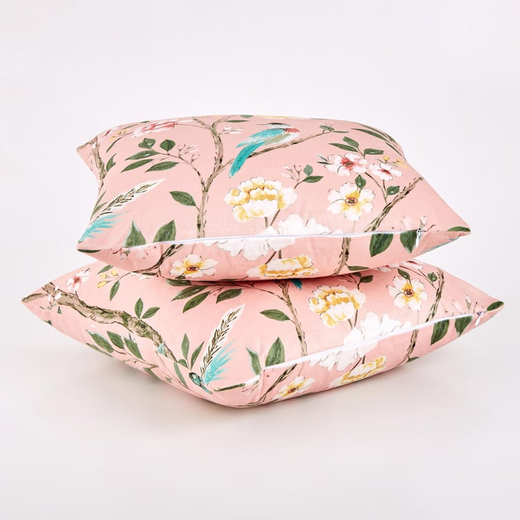 Evan Rifle Set of 2 Printed Cushion Covers - 40x40cm