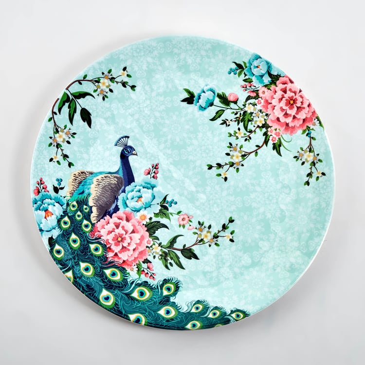 Corsica Mayur Set of 4 Melamine Printed Dinner Plates - 28cm