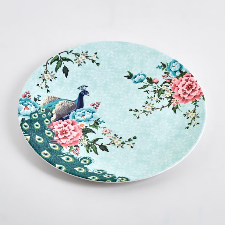 Corsica Mayur Set of 4 Melamine Printed Dinner Plates - 28cm