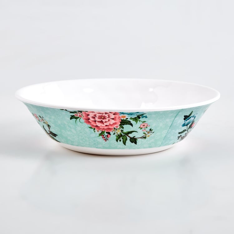 Corsica Set of 2 Melamine Floral Print Serving Bowls - 900ml