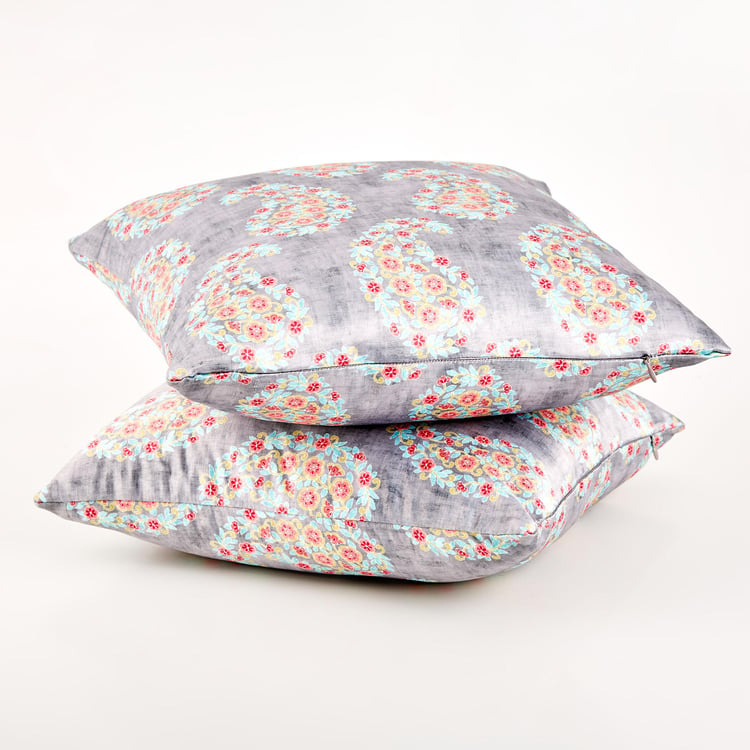 Amaya Ellis Set of 2 Printed Cushion Covers - 40x40cm