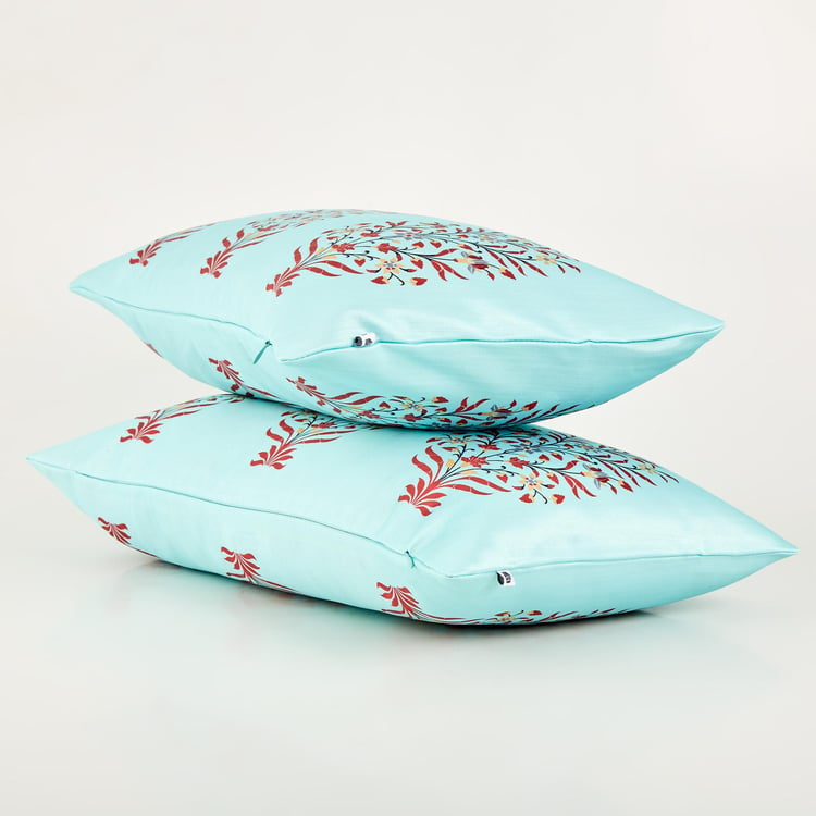 Amaya Rene Set of 2 Printed Cushion Covers - 50x30cm