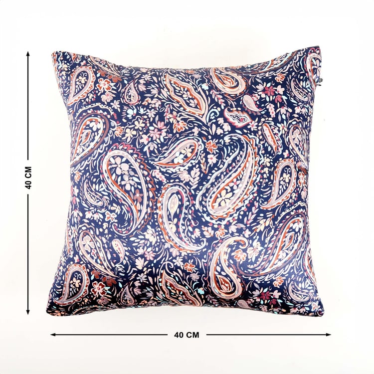 Amaya Silas Set of 2 Paisley Print Cushion Covers - 40x40cm