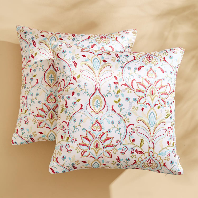 Amaya Tessela Set of 2 Printed Cushion Cover - 40x40cm