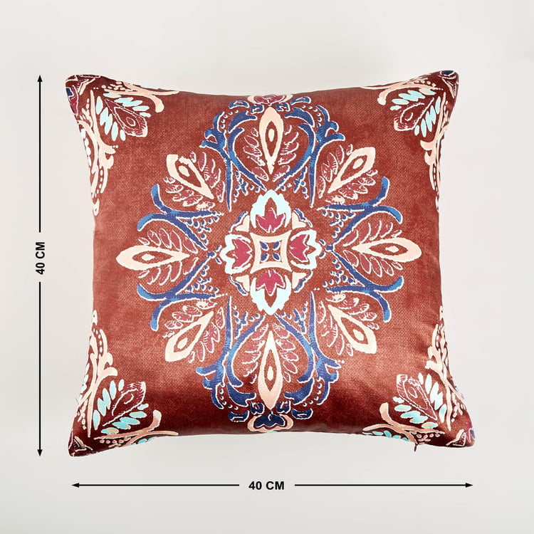 Amaya Thistle Set of 2 Printed Cushion Cover - 40x40cm