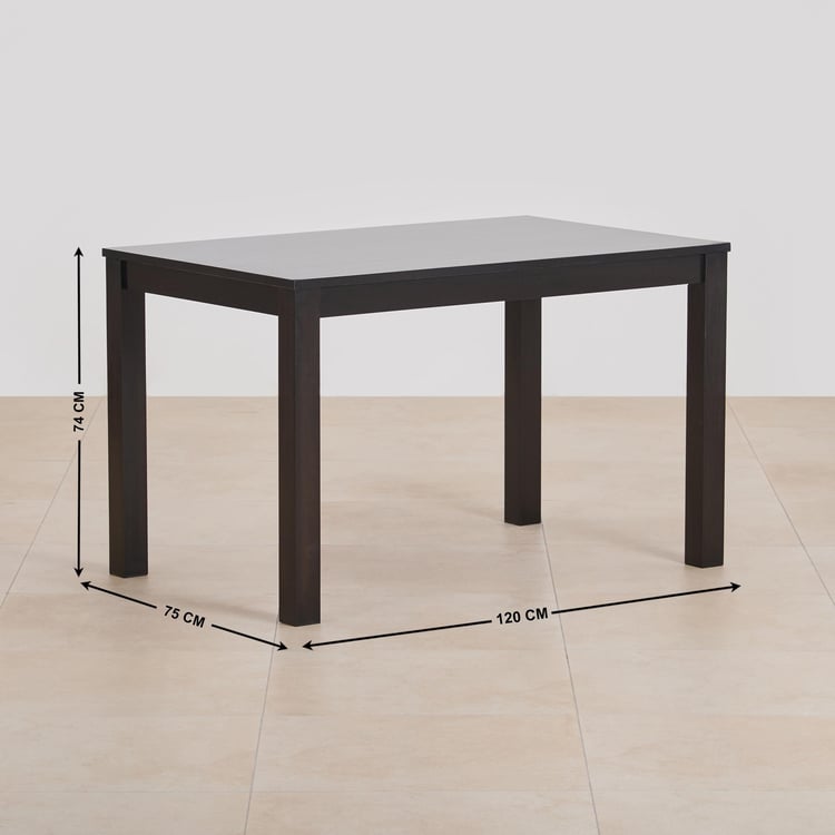 (Refurbished) Diana 4-Seater Dining Table - Brown