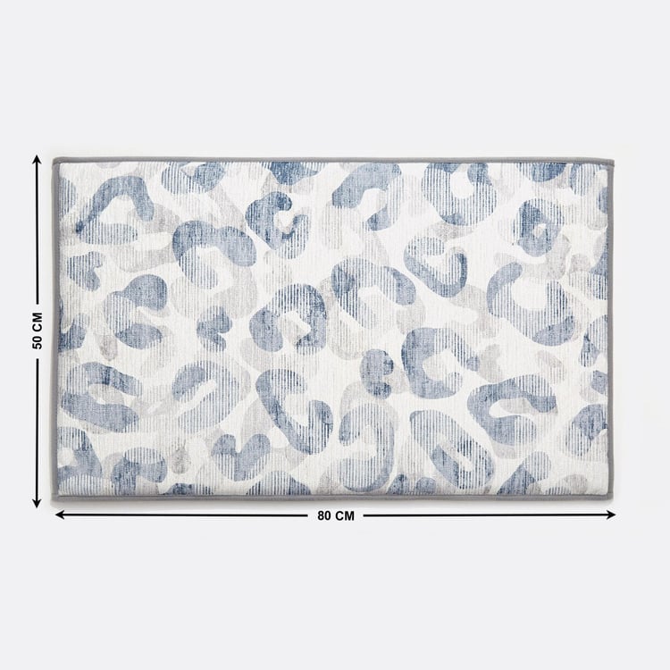 Buttercup Zenith Memory Foam Printed Bath Mat - 80x50cm