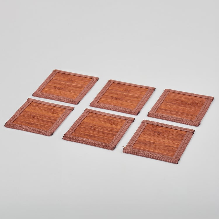 Habitat Candere Set of 6 Bamboo Coasters