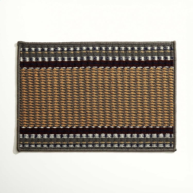 Freda Zebra Polypropylene Tufted Doormat - 60x40cm
