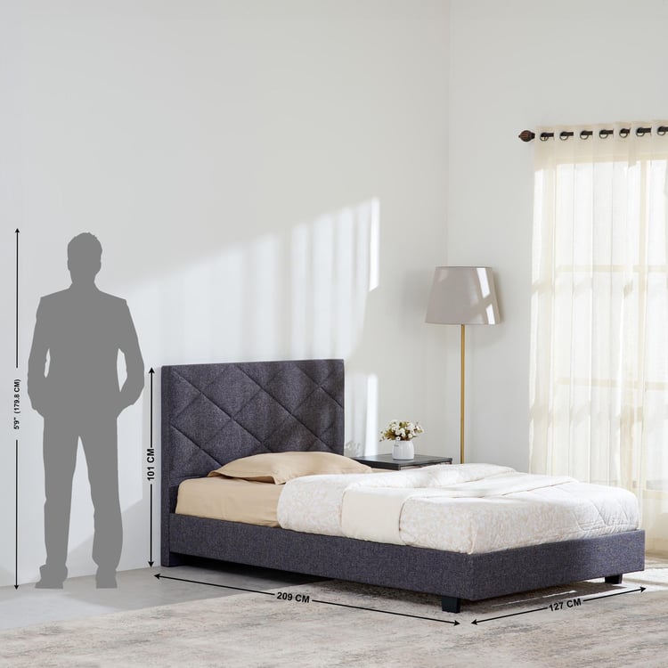 Connect Diamond Teen Bed - Grey
