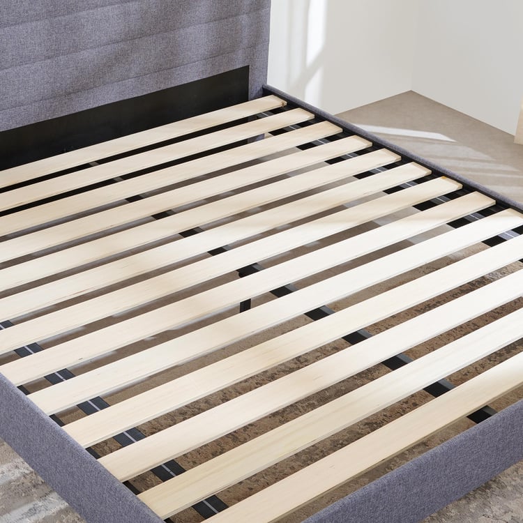 Connect Planks King Bed - Grey