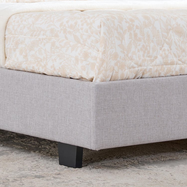 Connect Square King Bed - Grey