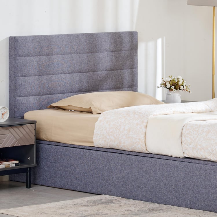 Connect Planks Teen Bed with Hydraulic Storage - Grey