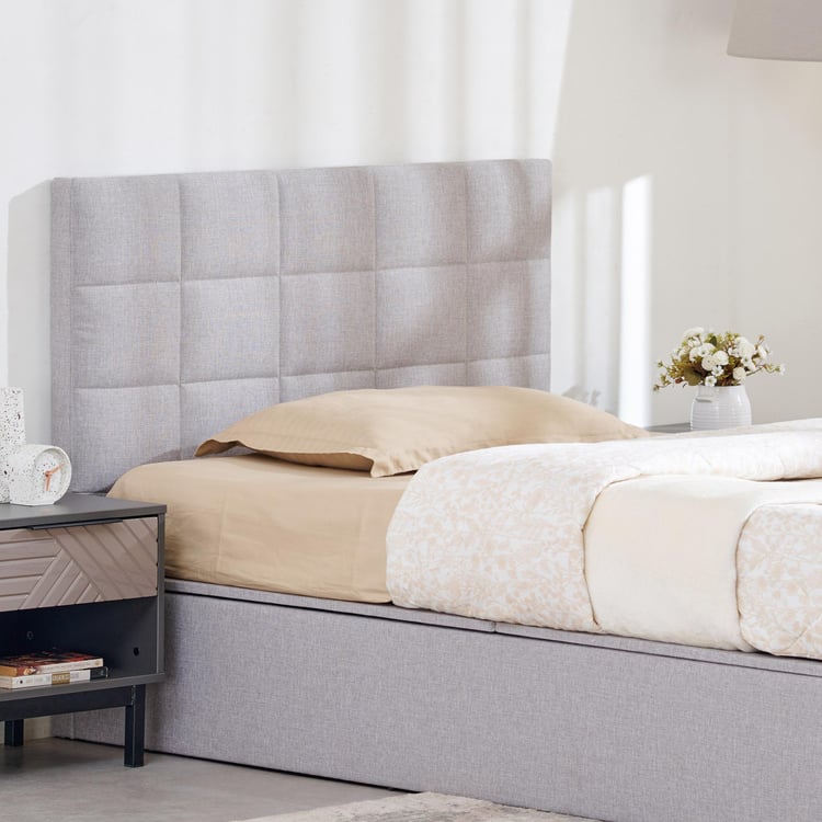 Connect Square Teen Bed with Hydraulic Storage - Grey