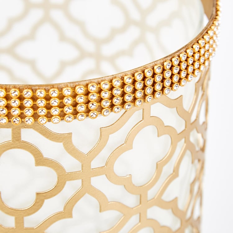 Buy Rylee Arlett Metal Cutwork Tabletop Vase from Home Centre at just ...