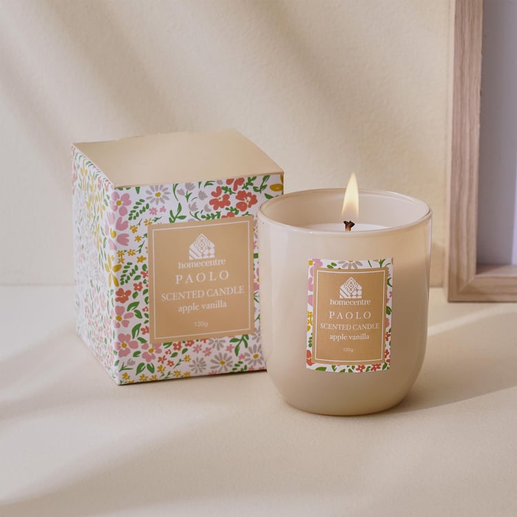 Paolo Apple Vanilla Scented Jar Candle