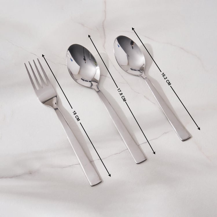 Glister Trilby 18Pcs Stainless Steel Cutlery Set