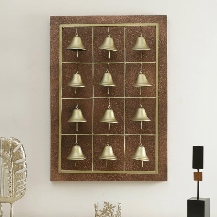 VEDAS Metal Toran Bell Wall Decor