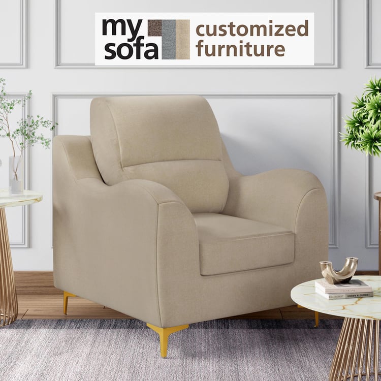 Bianca Chenille 1-Seater Sofa - Customized Furniture