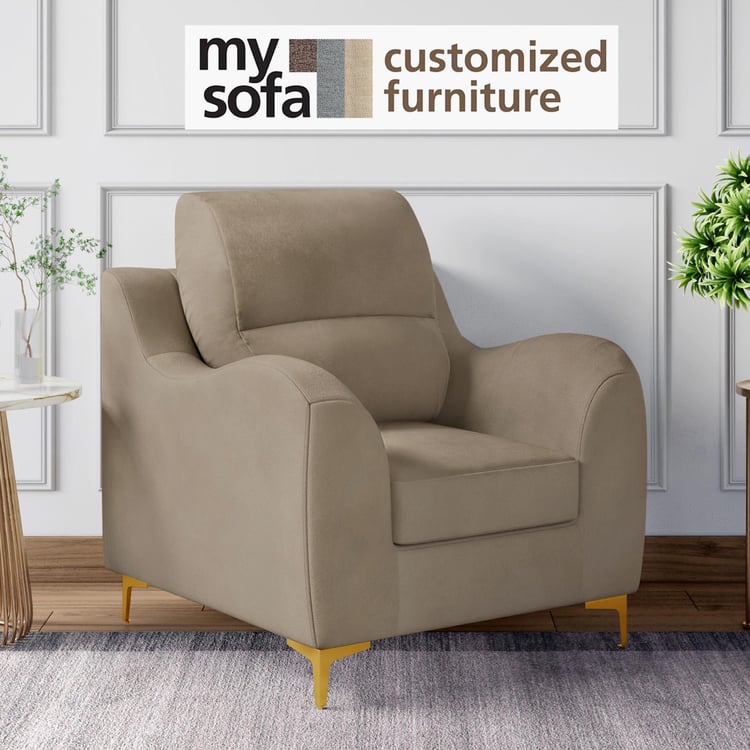 Bianca Velvet 1-Seater Sofa - Customized Furniture