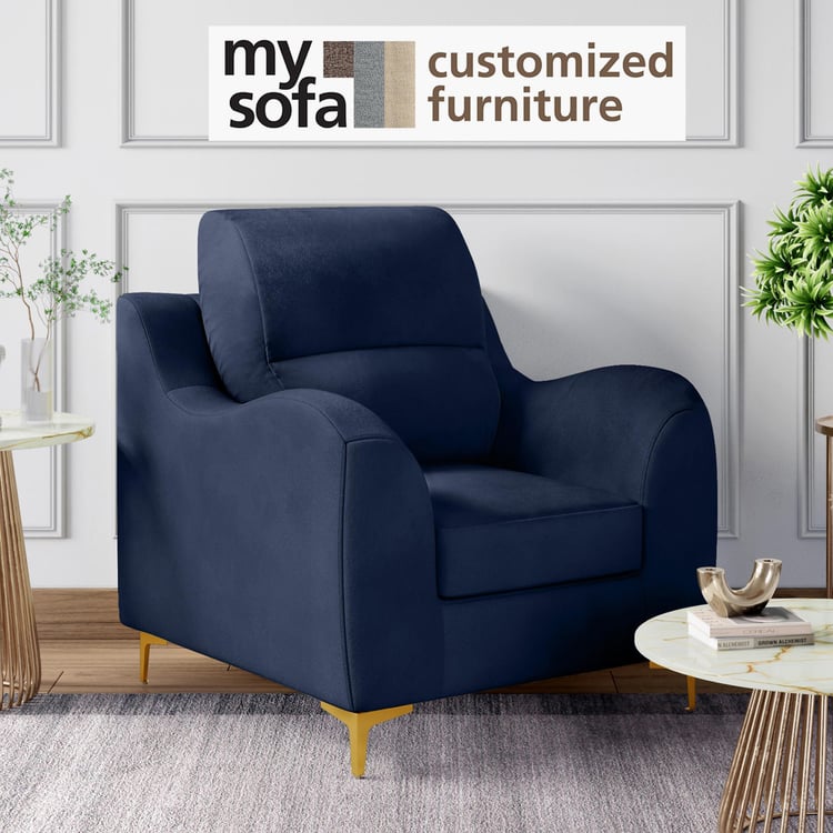 Bianca Velvet 1-Seater Sofa - Customized Furniture