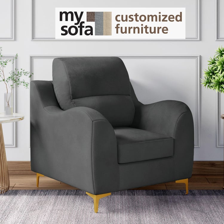 Bianca Velvet 1-Seater Sofa - Customized Furniture