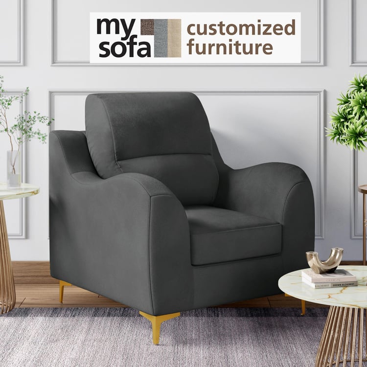 Bianca Velvet 1-Seater Sofa - Customized Furniture