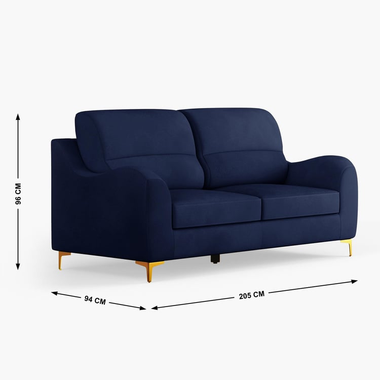 Bianca Velvet 3-Seater Sofa - Customized Furniture