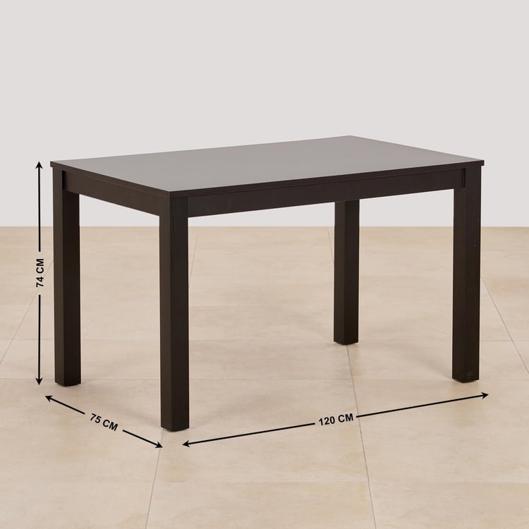 (Refurbished) Diana 4-Seater Dining Table - Brown