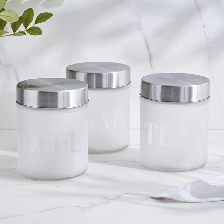 Louvre Set of 3 Arcade Glass Storage Jar - 500ml