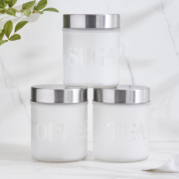 Louvre Set of 3 Arcade Glass Storage Jar - 500ml