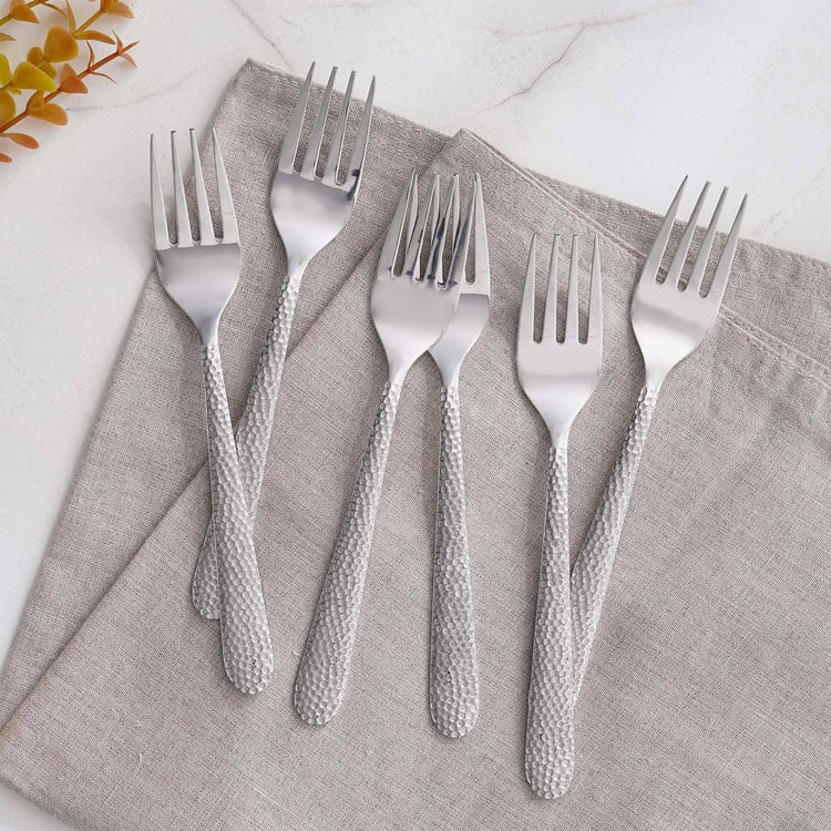 Glister Elke Set of 6 Stainless Steel Baby Fork