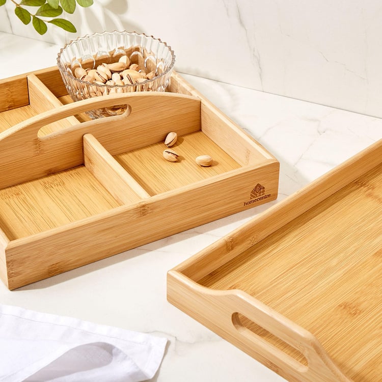 Spinel Perennial Bamboo Serving Tray - 28x5cm