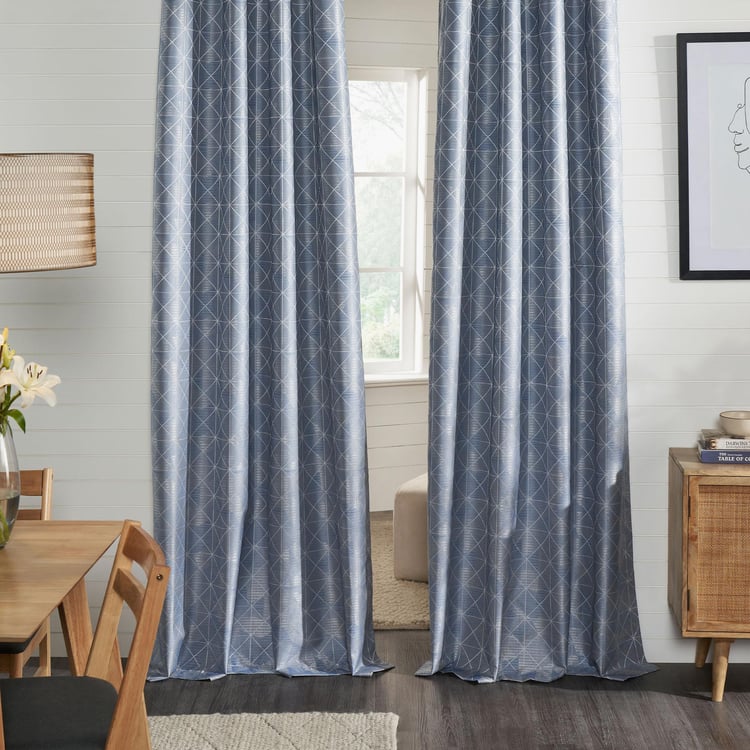 DECO WINDOW Antartica Set of 2 Printed Blackout Window Curtains