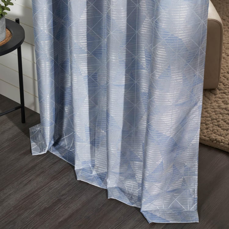 DECO WINDOW Antartica Set of 2 Printed Blackout Window Curtains