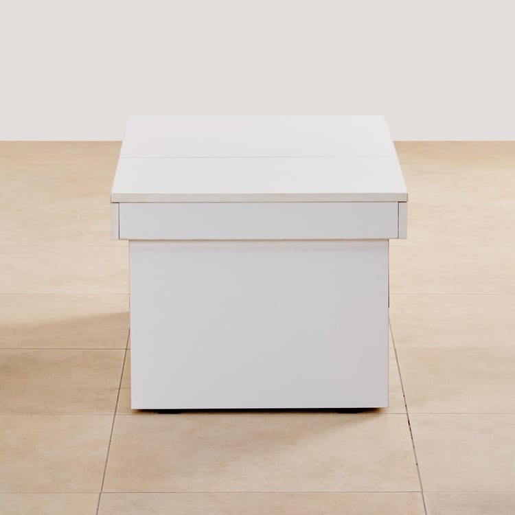 (Refurbished) Helios Reynan Lift-Up Coffee Table - White