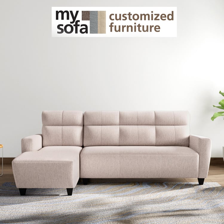 Helios Emily Fabric 3-Seater Left Corner Sofa with Chaise - Customized Furniture